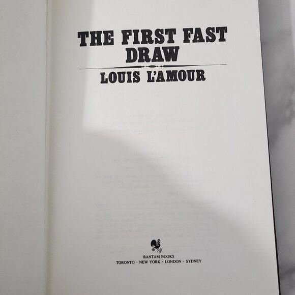 3/$25 The First Fast Draw by Louis L'Amour Leatherette Book - Picture 7 of 8